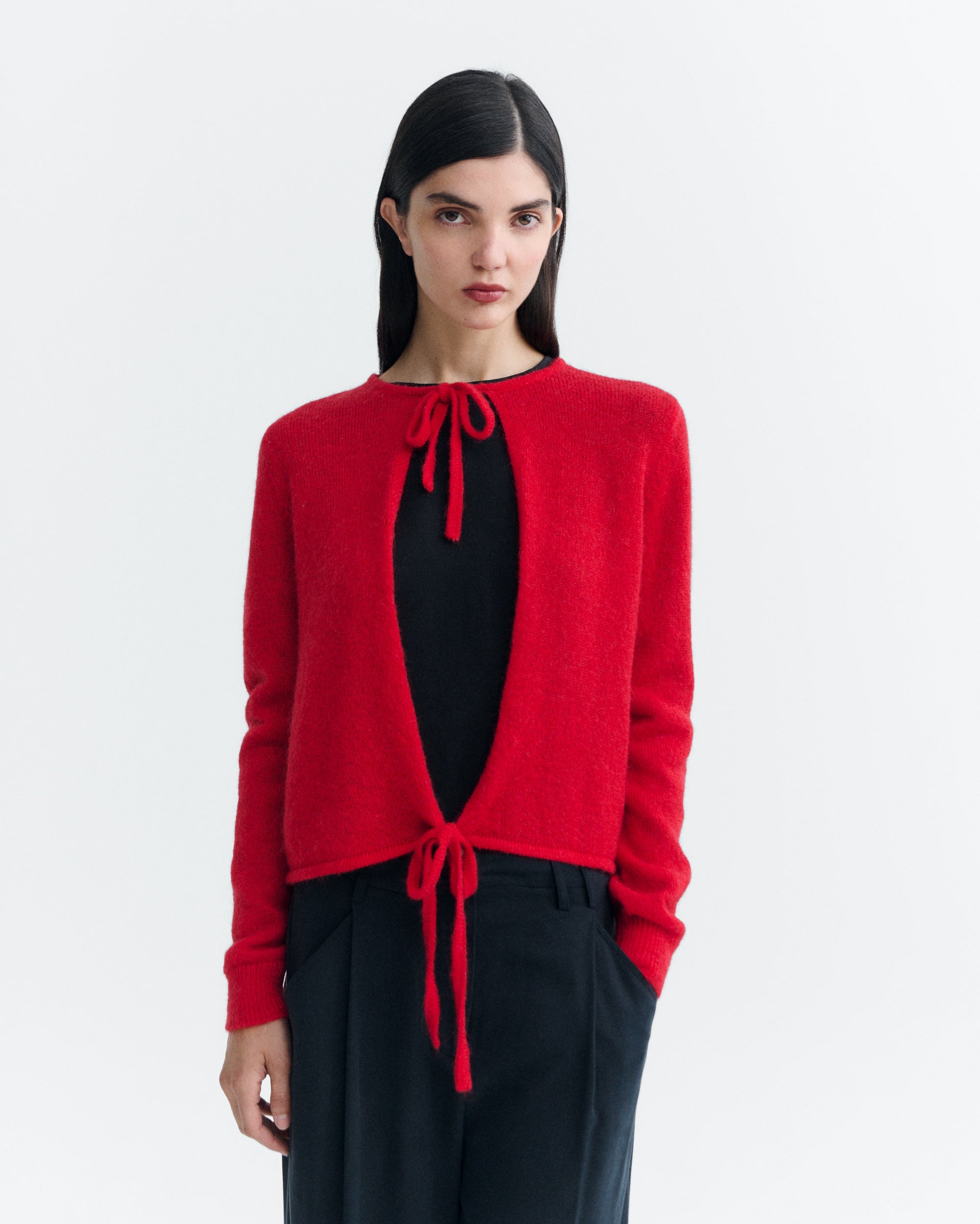 red leila knitted sweater