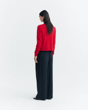 red leila knitted sweater