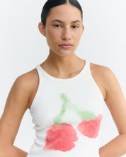 blurry cherry harriet top white