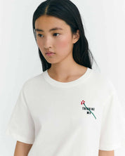 t-shirt flor tm lucia tee white