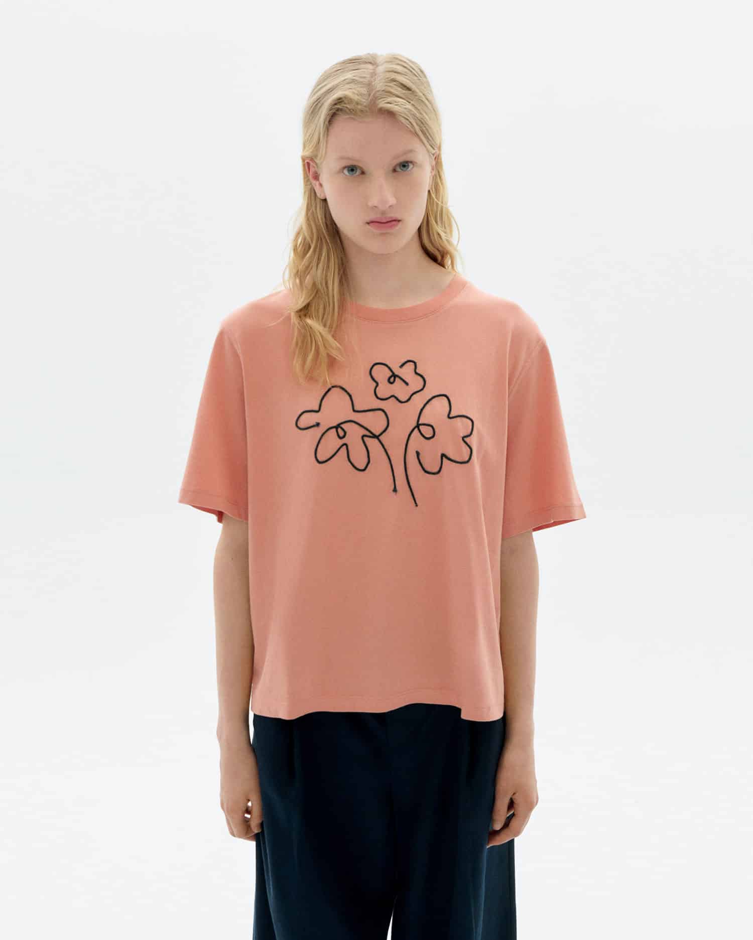 t-shirt flower rope pink lucia tee pink