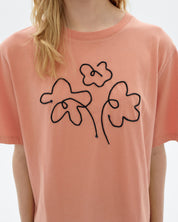 t-shirt flower rope pink lucia tee pink