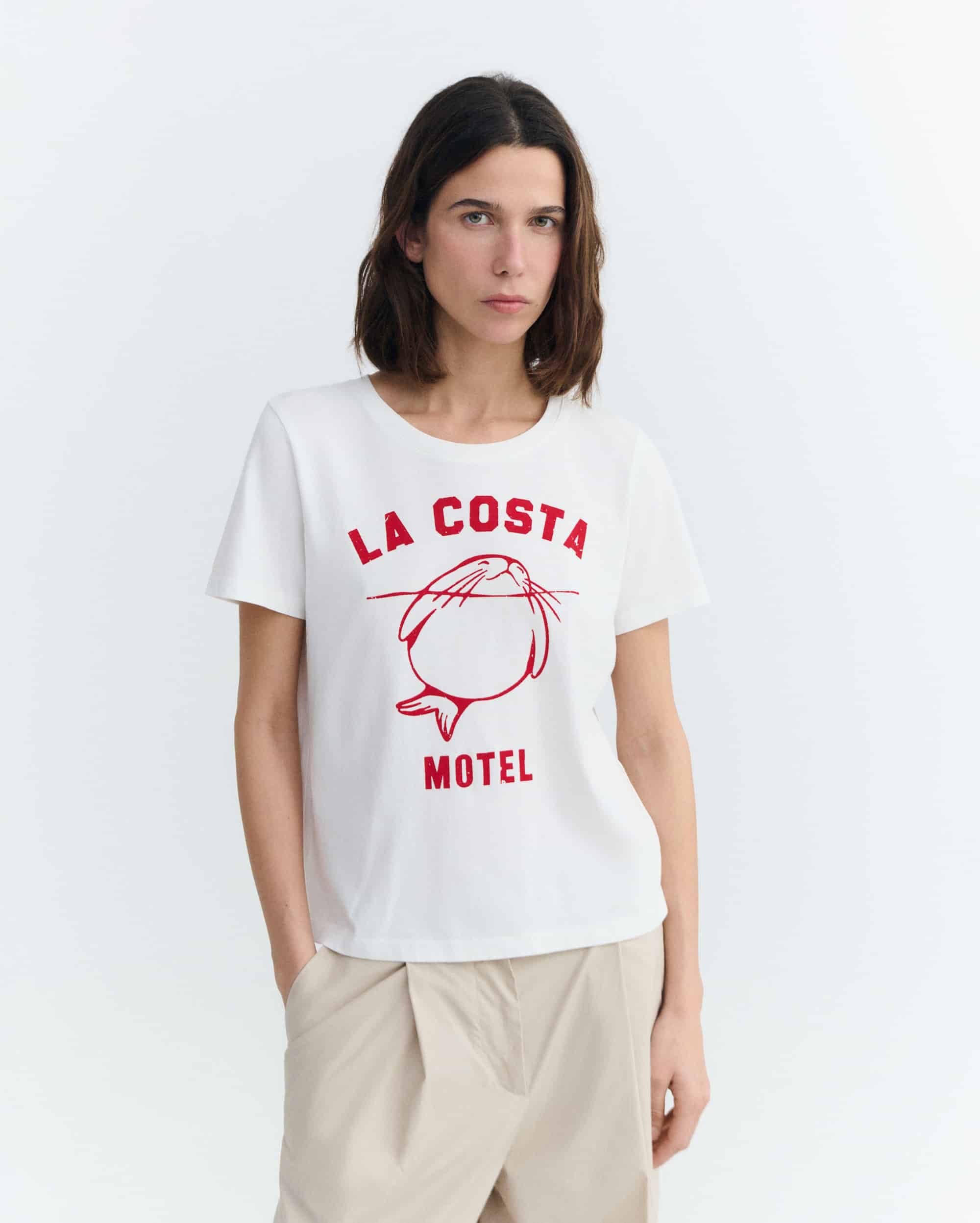 animal motel ida tee white