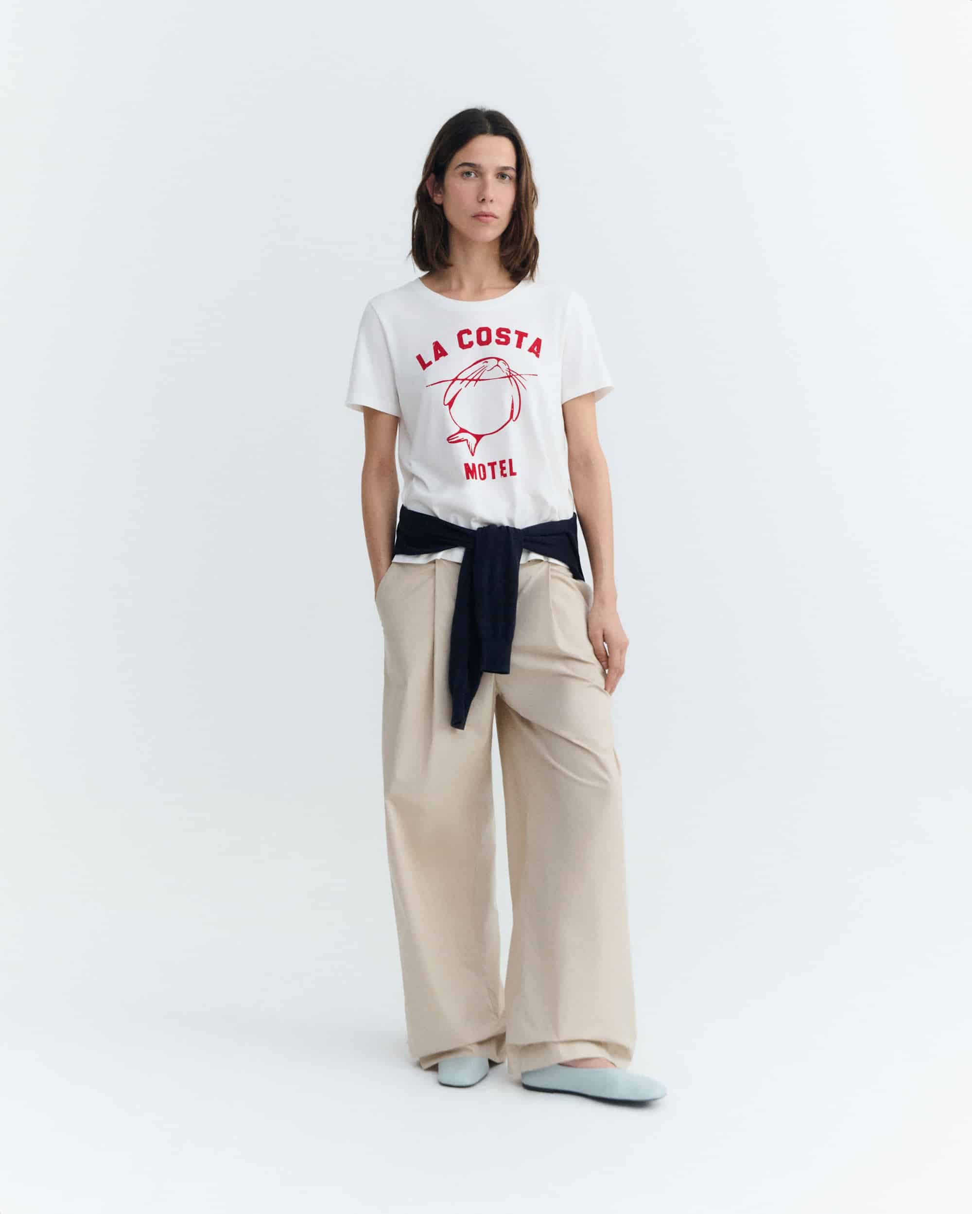 animal motel ida tee white