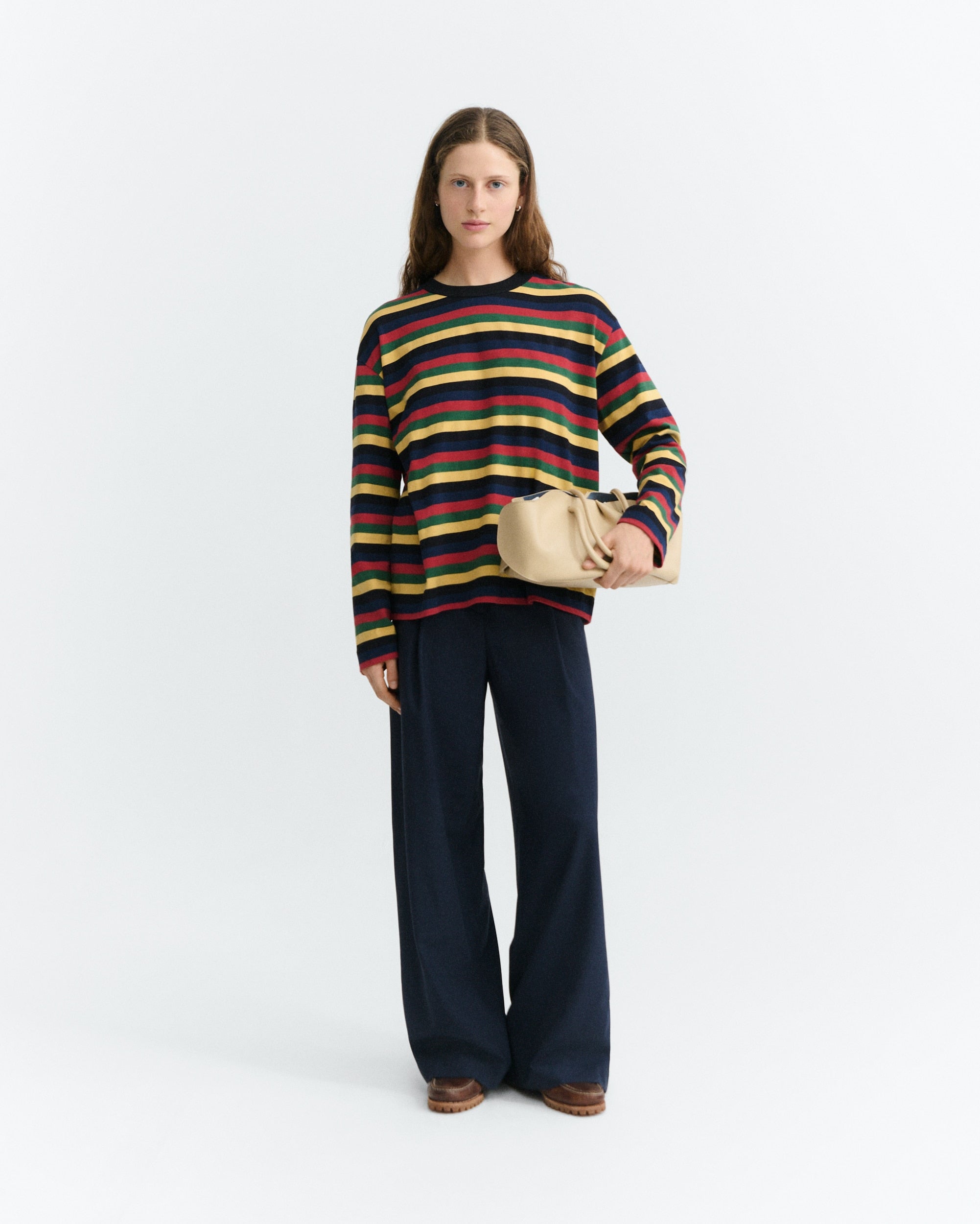 rex yarnd dyed emily r tee multicolor