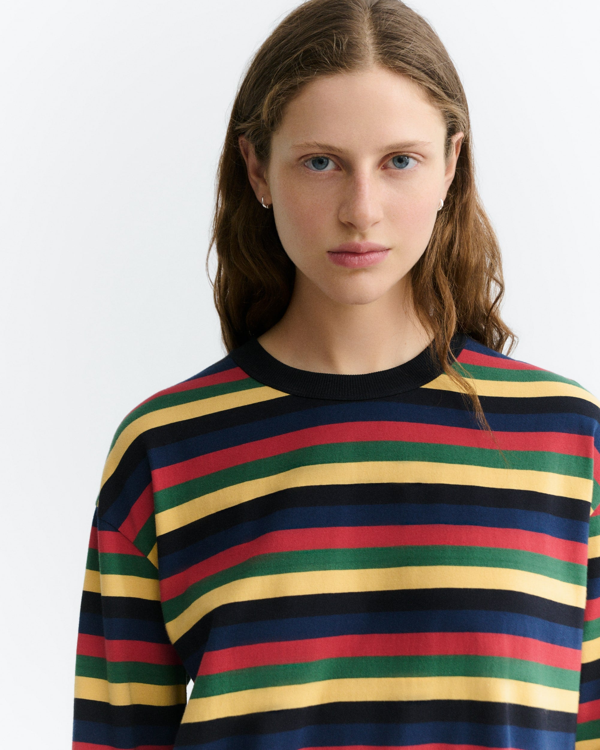 rex yarnd dyed emily r tee multicolor