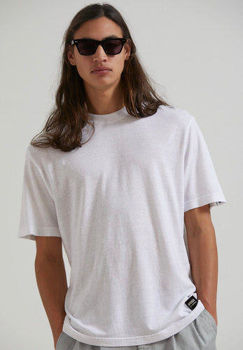 classic hemp retro fit t-shirt white