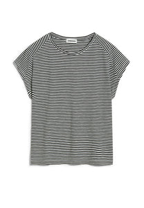 t-shirt oneliaa lovely stripes black-oatmilk