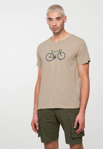 bay bike taupe gray t-shirt
