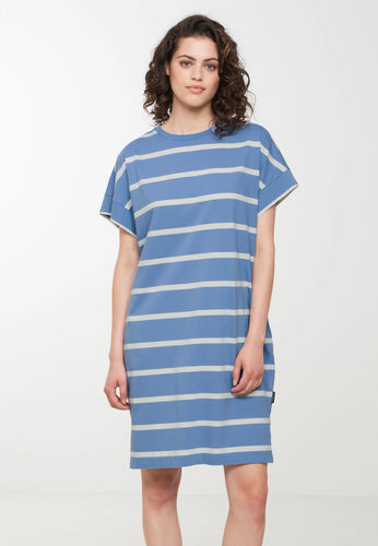 jersey dress sasa striped water blue