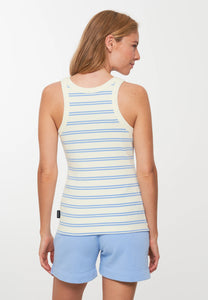 top anise stripes fjord blue