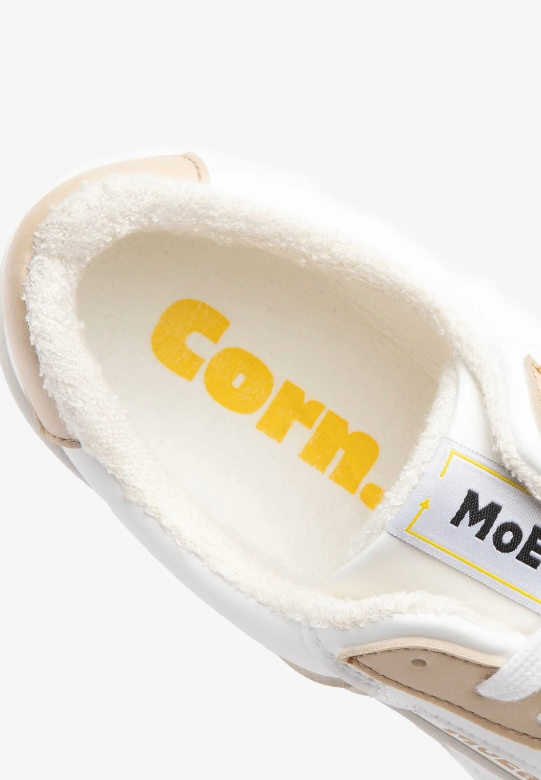 vegan sneaker corn white beige