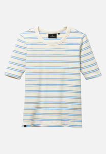daphne stripes fjord blue t-shirt