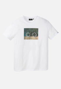 t-shirt agave bike wall white