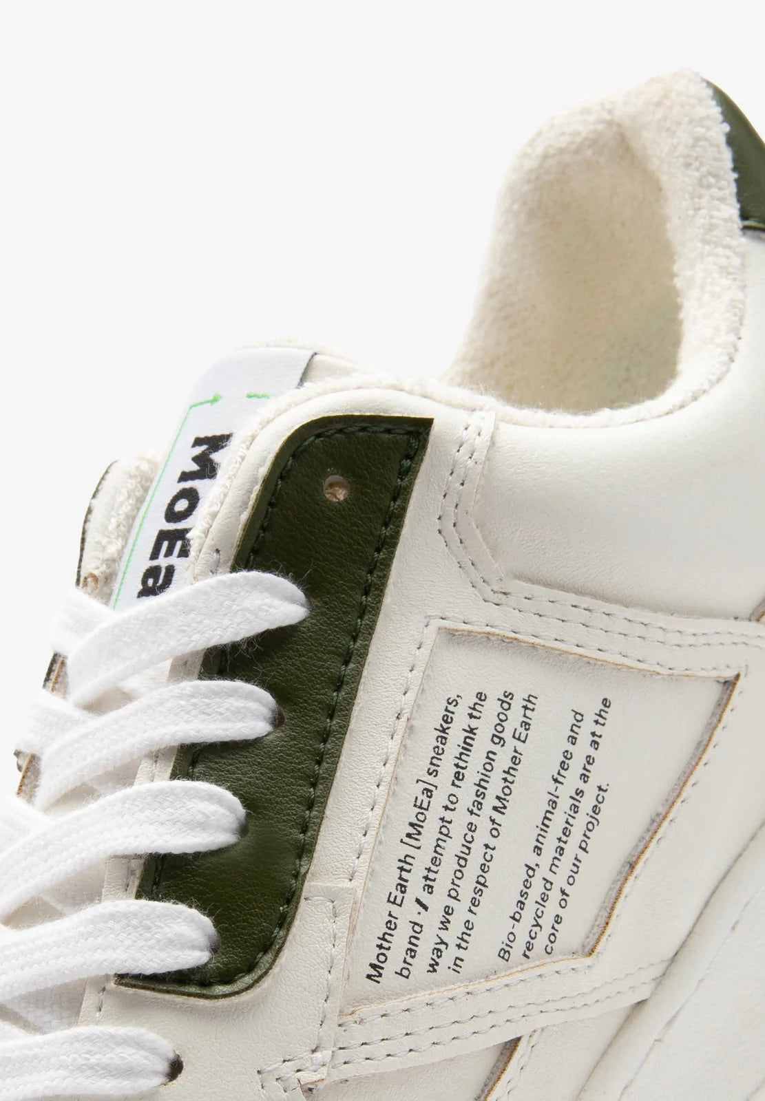 vegan sneaker cactus white green