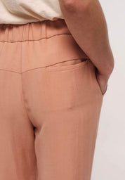 trousers with elastic waistband sandstorm