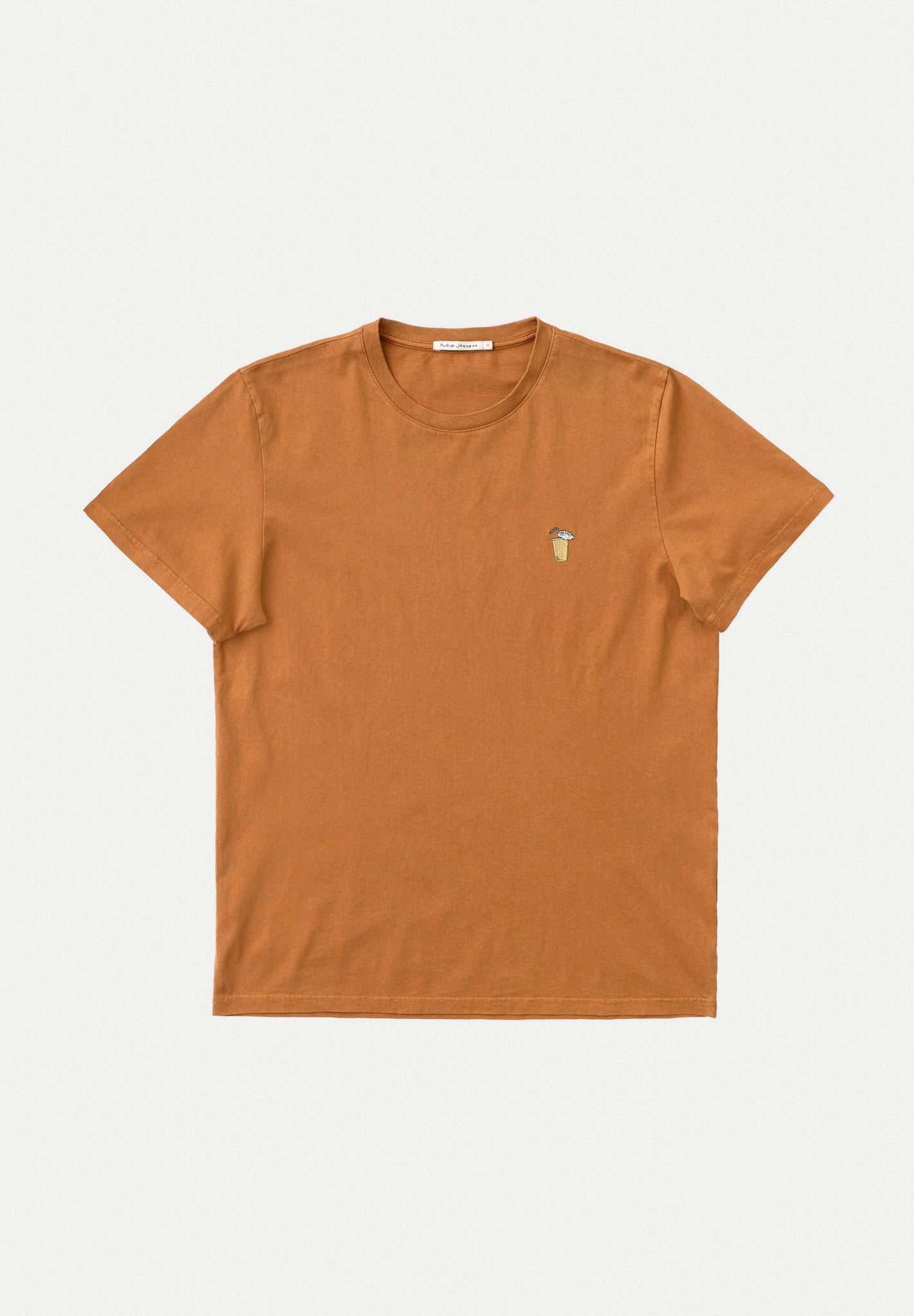 roy drink burnt orange t-shirt – ettics