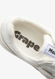 vegan sneaker grape white
