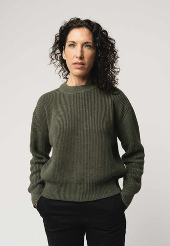sweater manika green melange
