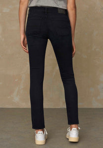 jeans juno medium blue black worn