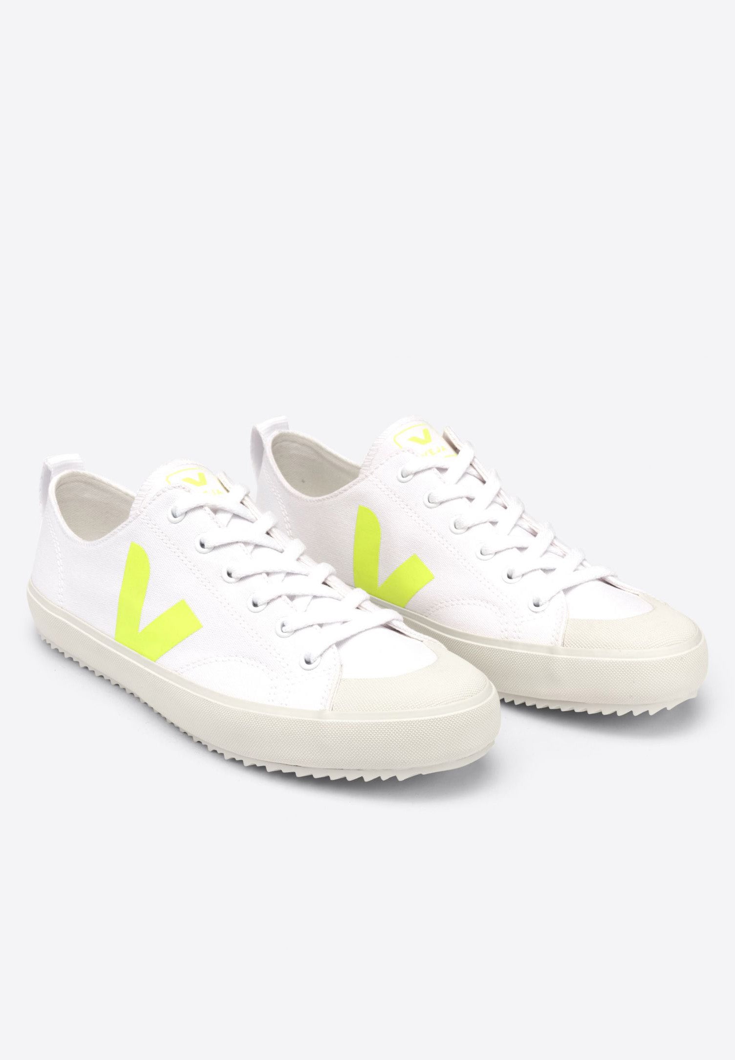 sneaker nova white jaune-fluo