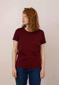 t-shirt expresser burgundy