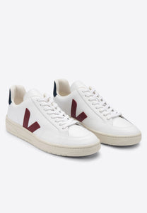 sneaker v-12 extra-white marsala nautico