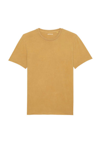 unisex t-shirt creator vintage dyed ochre