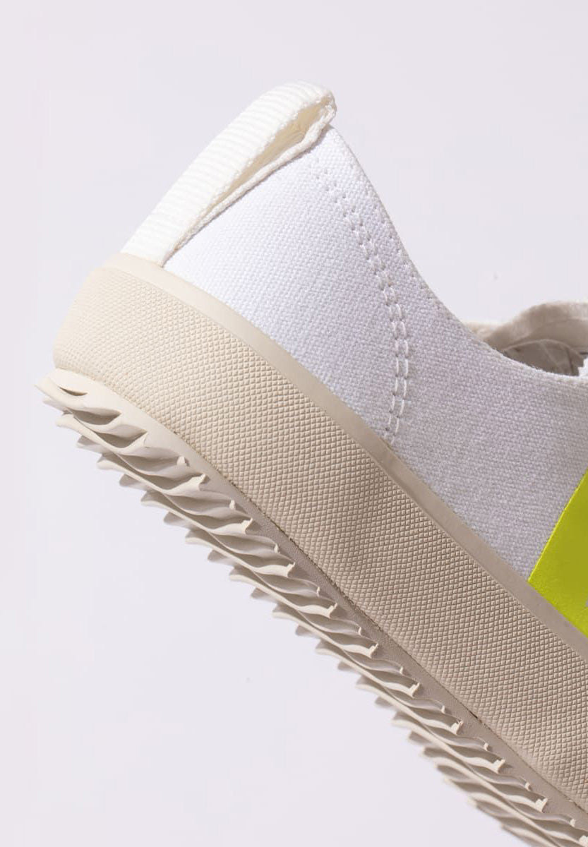 sneaker nova white jaune-fluo