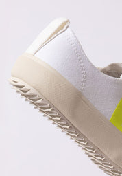 sneaker nova white jaune-fluo